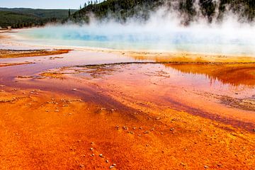 Grand Prismatic spring in Yellowstone
