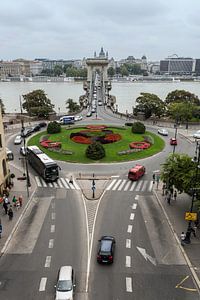 Budapest Skyline mit Donau und Kettenbrücke