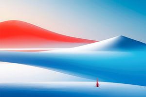 Rotes Leuchten, blaue Stille