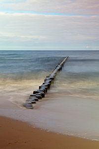 Ostsee - Buhne am Strand von Usedom