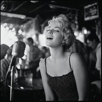 Sängerin, reizvoll rein