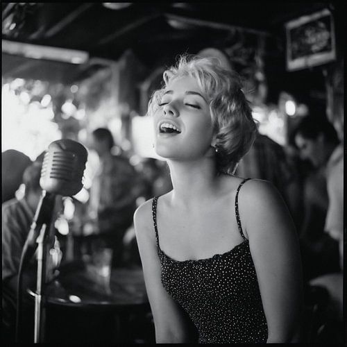 zangeres, aantrekkelijk zuiver