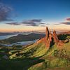 Le vieil homme de Storr le matin sur Jean Claude Castor