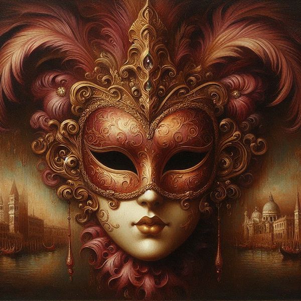 Venetian mask by Nicolette Vermeulen