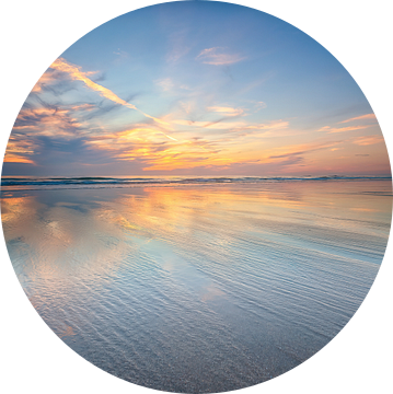 Prachtige spiegeling van de zonsondergang.