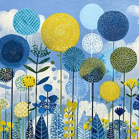 Yellow and blue flowers | Joyful Floral Whimsy by Flower Studio