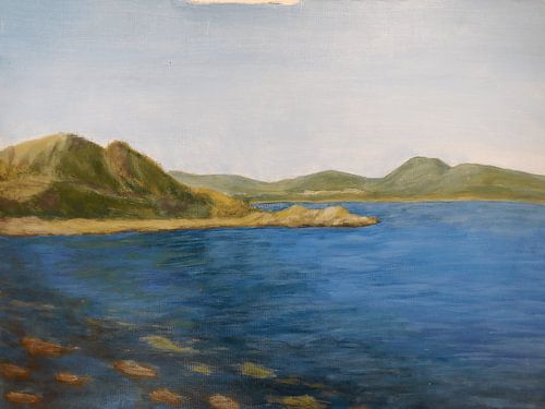 Die Bucht von Faliraki um 1995 mit Mandomata Beach im Vordergrund