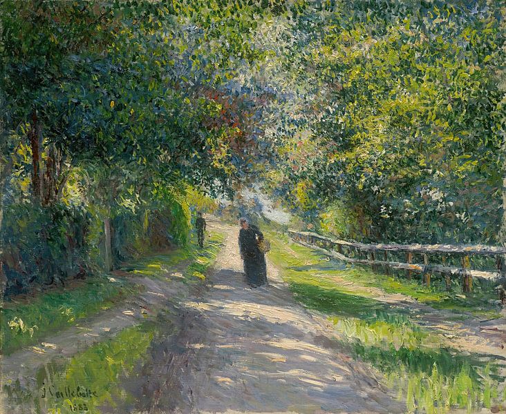 Avenue of the Villa des Fleurs in Trouville, Gustave Cailllebotte by Masterful Masters