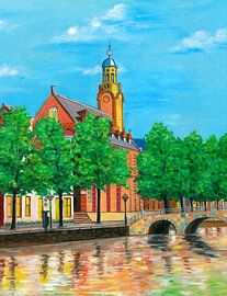 Leiden schilderij Academiegebouw van Kunst Kriebels