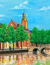 Leiden schilderij Academiegebouw van Kunst Kriebels thumbnail
