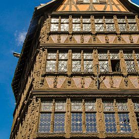 facade half-timbered house tanner quarter old town France Alsace Strasbourg by Dieter Walther