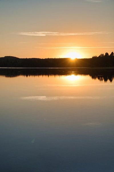 Sunset at the lake in Sweden by Martin Köbsch