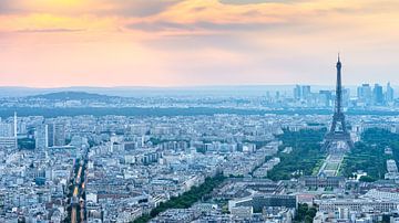 Paris at sunset by KC Photography