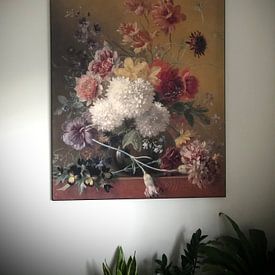 Photo de nos clients: Nature morte avec des fleurs dans un vase, Georgius Jacobus Johannes van Os, sur artframe