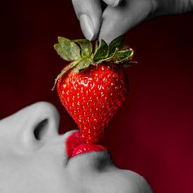 Baiser aux fraises sur Edward Draijer