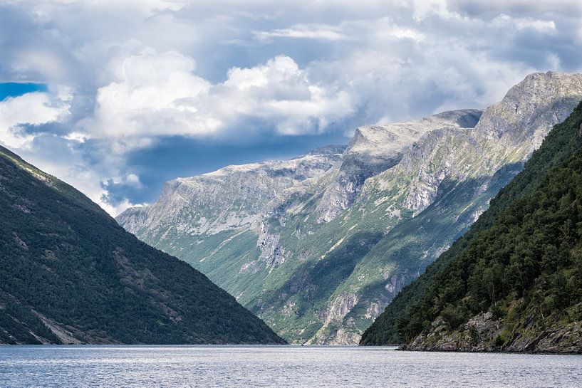 Blick auf den Geirangerfjord van Rico Ködder