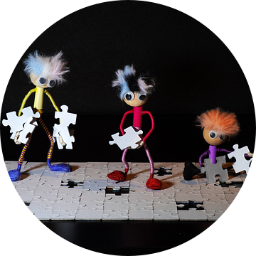 Puzzel teamwork van de Fubby's.