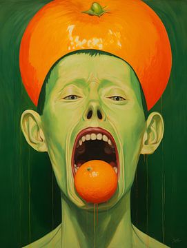 Orangenmann von Raymond Wijngaard
