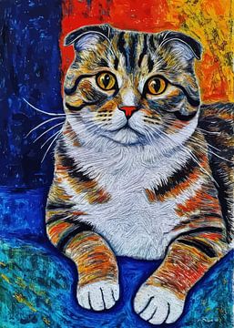 Schotse vouw kat van MIROKKU