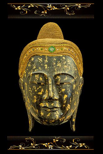 Boeddha of Buddha. Beeltenis van een Buddha.