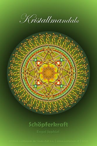 Mandala de cristal-force créatrice-ange Jophiel