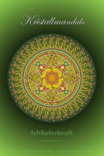 Kristallmandala-Schöpferkraft-Engel Jophiel von SHANA-Lichtpionier