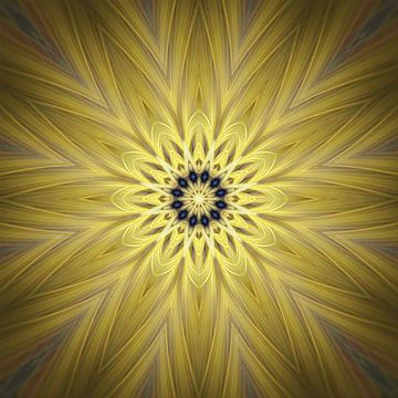 Mandala Gelber Stern von Sabine Wagner