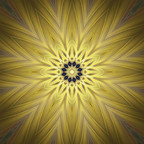 Mandala Yellow Star