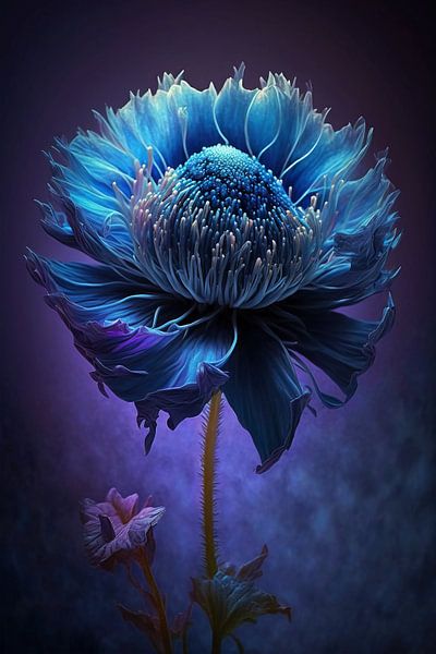 Blue flower by haroulita