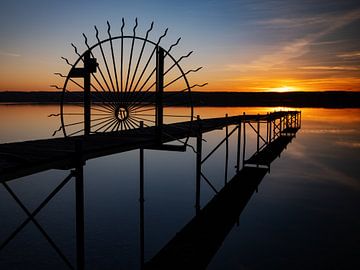 Ammersee zonsondergang van Andreas Müller