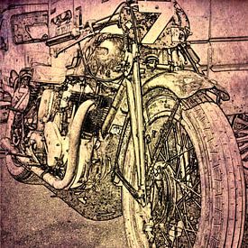 Retro-Motorrad von Jan Radstake