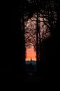 Zonsondergang in 's-Heerenberg met zicht op Hoch-Elten van Marco Scheurink thumbnail