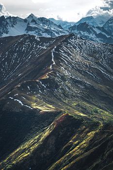 Route entlang der Bergspitze in Rauris