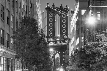 New York DUMBO with Manhattan Bridge by Kurt Krause