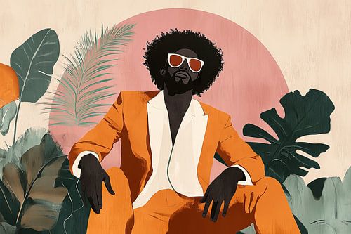 Afro Chic in der Natur