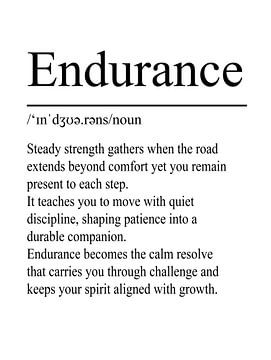 Endurance Definitie - Wit van WordsThatInspire