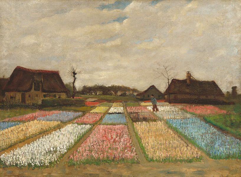Blumenfelder in Holland, Vincent van Gogh  von Rebel Ontwerp