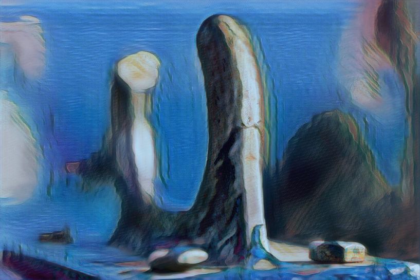 digital processing of oar holder by Mel van Schayk