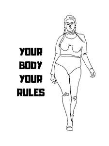 YOUR BODY YOUR RULES sur ArtDesign by KBK