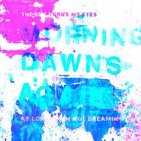 Morning Dawns Again (pink & blue) van Feike Kloostra