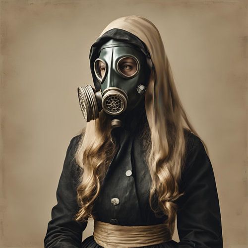 Toilet Art Gasmasker Blond