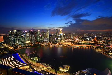 Marina Bay Sands Stadtansicht, Singapur. von Stefan Vis
