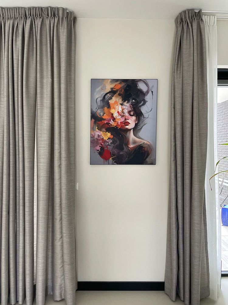 Modernes und abstraktes Porträt  von Carla Van Iersel 