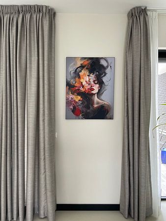 Portrait moderne et abstrait