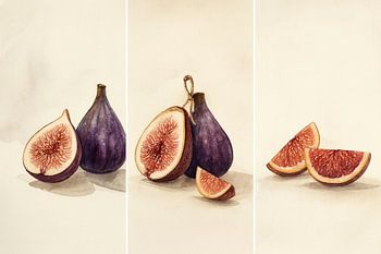 Zomerse Fruitstudie in Aquarel