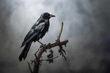 Die schwarze Schönheit - die Krähe