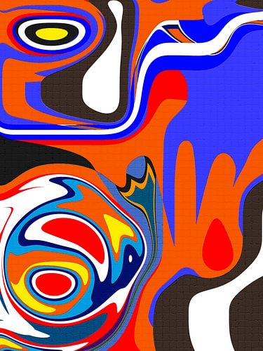 Abstraktes Graffiti mit Totem