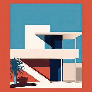 Bauhaus Poster Kunstdruck Design Architektur von Niklas Maximilian