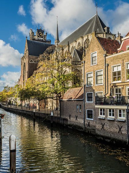 Grote Kerk en Pottenkade, Dordrecht van Gerrit Veldman