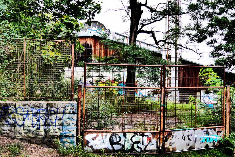 Prague - View building in park by Wout van den Berg